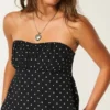 Top babydoll sem alças Top babydoll sem alças
