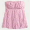 Top babydoll sem alças