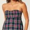 Top babydoll sem alças Top babydoll sem alças