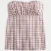 Top babydoll sem alças Top babydoll sem alças