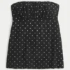 Top babydoll sem alças Top babydoll sem alças