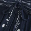 Top babydoll sem alças com bordado Top babydoll sem alças com bordado