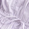 Top curto sem alças com inserção de renda
