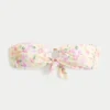 Top de biquíni bandeau com anel em O