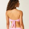 Top de biquíni bandeau com anel em O