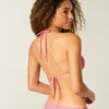 Top de biquíni bandeau com laço frontal