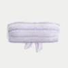 Top de biquíni bandeau com pregas