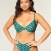 Top de biquíni com aro e decote profundo Curvy
