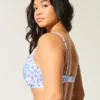 Top de biquíni com aro e decote profundo Curvy