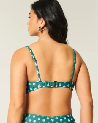 Top de biquíni com aro e decote profundo Curvy