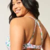 Top de biquíni com aro e decote profundo Curvy
