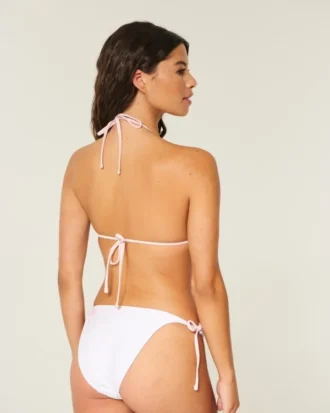 Top de biquíni triangular com alças tipo halter Spring Break