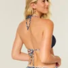 Top de biquíni triangular estilo croché