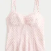 Top de chiffon com acabamento em renda