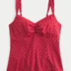 Top de chiffon com acabamento em renda