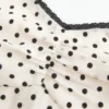 Top de chiffon com acabamento em renda