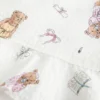 Top de dormir com folhos em seersucker