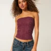 Top tubular com renda em toda a peça