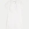 Vestido camisa de manga curta