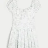 Vestido com saia balão e cintura descida Hollister Sofia