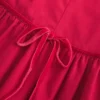 Vestido com saia-calça de cintura baixa e gola alta