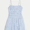 Vestido com saia-calça em chiffon