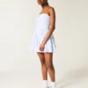 Vestido com saia-calça franzida