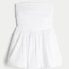 Vestido com saia-calça franzida