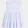 Vestido com saia-calça franzida
