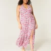 Vestido longo com decote halter