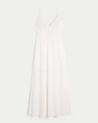 Vestido maxi bordado