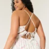 Vestido maxi com costas abertas