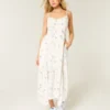 Vestido maxi em camadas Vestido maxi em camadas