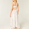 Vestido maxi em camadas Vestido maxi em camadas