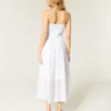 Vestido maxi sem alças bordado Vestido maxi sem alças bordado