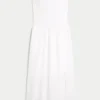 Vestido maxi sem alças bordado Vestido maxi sem alças bordado