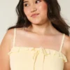 Vestido maxi sem alças com smock
