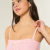 Vestido maxi sem alças estilo croché Vestido maxi sem alças estilo croché
