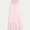 Vestido maxi sem alças estilo croché Vestido maxi sem alças estilo croché